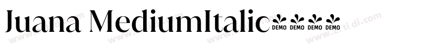 Juana MediumItalic字体转换